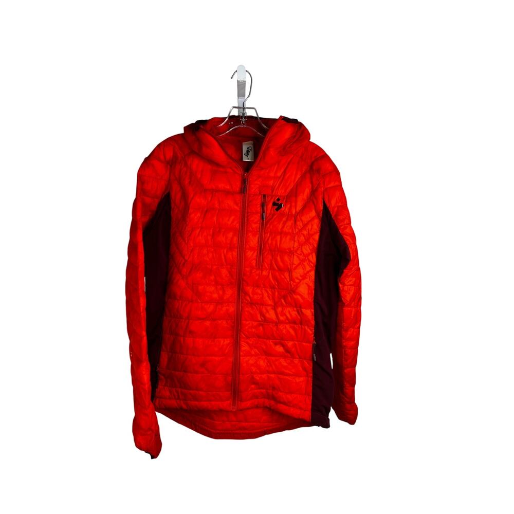 Sweet Protection Crusader Primaloft‎ Puffer Jacket Mens Med Orange Stretch Sides